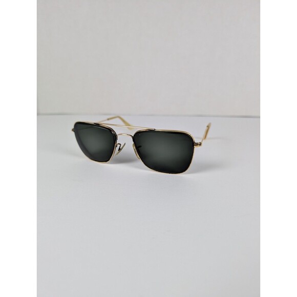 Vintage Gold Aviator Bausch & Lomb Sunglasses Great Condition - Picture 1 of 5